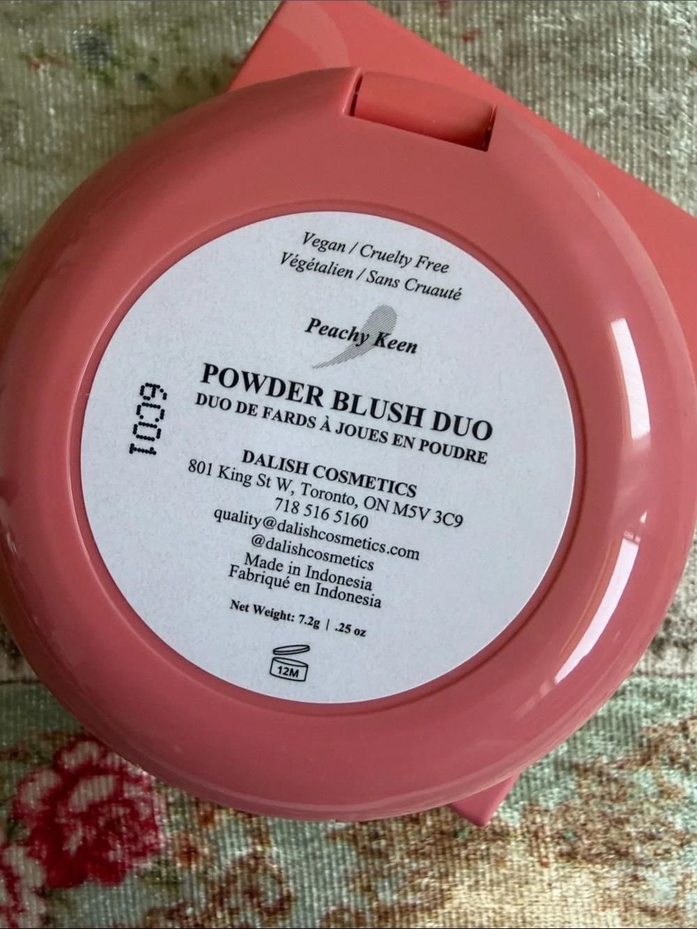 Da Lish|Powder Blush Duo|Peachy Keen|NIB